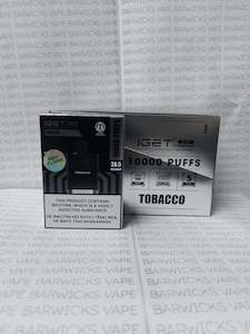 Electronic goods: Iget 10k Pod - Tobacco