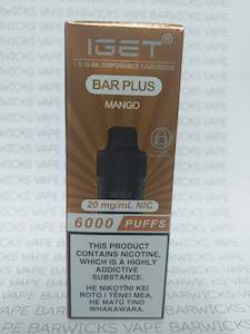 IGET BAR PLUS 6000 20mg Mango