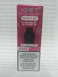 IGET BAR PLUS 6000 20mg Strawberry Watermelon