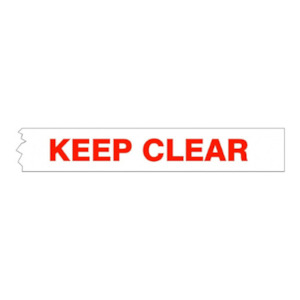 Keep Clear Non Adhesive Barrier Tape 75mm x 300 Metres