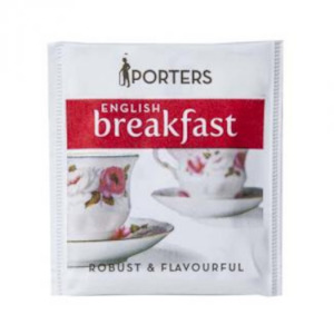 Warehousing: Porters English Breakfast Enveloped Tea Bags