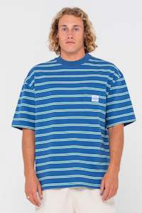 RUSTY Inspectah Deck Heavy Tee Delft Blue