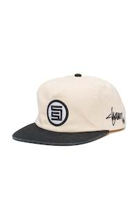 S/DOUBLE S Dot Snapback Off White