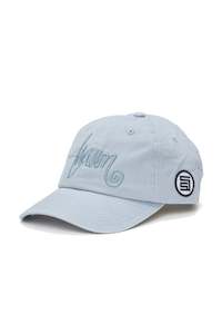 Clothing: S/DOUBLE Shawn Script Strapback Cap Steel