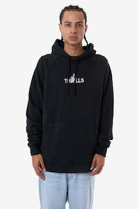 Clothing: THRILLS In Bloom Raglan Pull On Hood Twilight Black