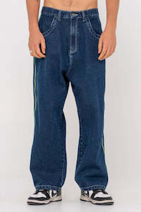 Clothing: RUSTY Flip Daddy 2.0 Jean Deep Sea Blue