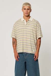 Clothing: ABRAND A6 Dewey Polo Vanilla Slice