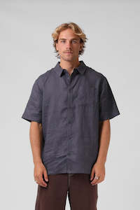 RPM Linen Ss Shirt Carbon