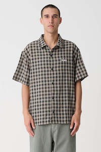 XLARGE 91 Oxford Ss Shirt Tan Black