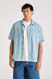 LEE Lee Worker Ss Shirt Washed Chambray