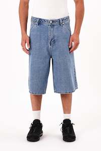 Clothing: ABRAND A6 Big Baggy Short Davies Mid Vintage Indigo