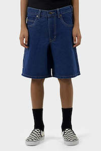 Clothing: DICKIES Dx200 Denim Carpenter Short 11Inch Short Dark Indigo