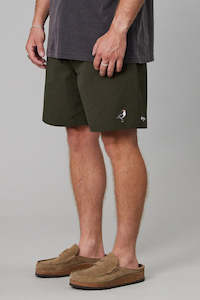 Clothing: JUST ANOTHER FISHERMAN Gull Shorts Kelp