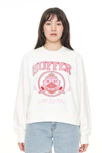 Clothing: HUFFER Huffer Hill Classic Crew Chalk