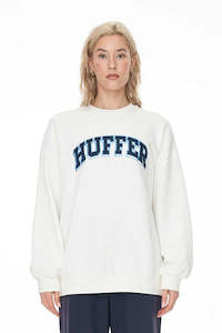 Clothing: HUFFER Pivot Girlfriend Crew Chalk