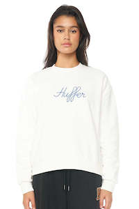 Clothing: HUFFER Volley Slouch Crew 350 Chalk