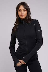 ALL ABOUT EVE Active Zip Through Black