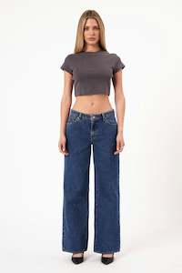 Clothing: ABRAND 99 Low Baggy Bella Mid Blue