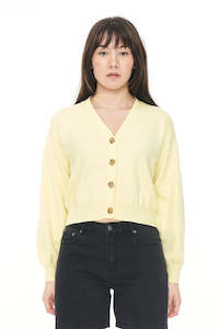 HUFFER Bibi Knit Cardigan Limoncello