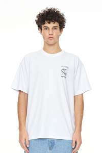 HUFFER Bills Block Tee 190 White