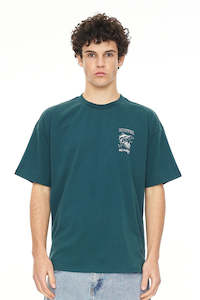 Clothing: HUFFER Bills Block Tee 190 Emerald