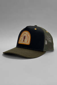 JUST ANOTHER FISHERMAN Cray Trucker Black Khaki