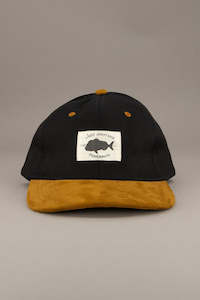 JUST ANOTHER FISHERMAN Old Sea Dog Cap Black Brown