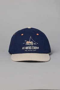 JUST ANOTHER FISHERMAN Chilled Angler 6 Panel Cap Navy