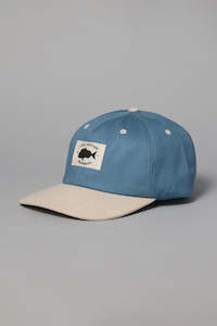 JUST ANOTHER FISHERMAN Old Sea Dog Cap Washed Blue