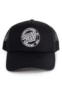 SANTA CRUZ Mfg Dot Trucker Cap Black