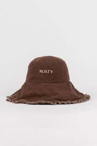 RUSTY Gleam Organic Bucket Hat Java