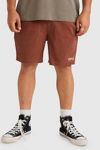 RVCA Escape Elastic Shorts Exotica Hazelnut