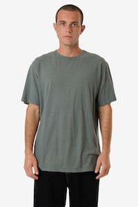 THRILLS Hemp Thrills Embro Lightweight Contrast Stitch Tee Dark Forest