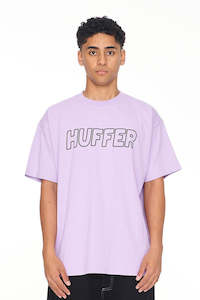 HUFFER Title Line Block Tee 190 Violet