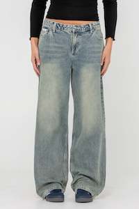 RUSTY Bethany Baggy Low Rise Jean Dirty Dawg