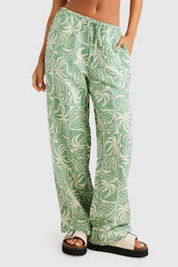 RVCA Exotica Holiday Pant Granite Green