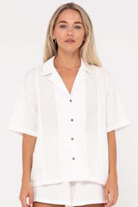 RUSTY Palm Springs Capri Panelled Overshirt Snow