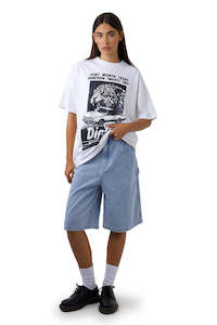 Clothing: DICKIES 11 Relaxed Carpenter Shorts Light Denim Sky Blue