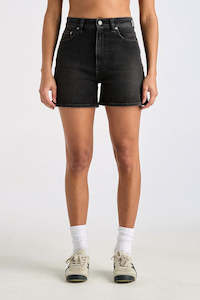 Clothing: LEE High Mom Short Black Mist