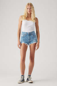 Clothing: LEVI'S Womens 501 Original High Rise Jean Shorts Oxnard Athens Mid