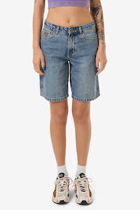 Clothing: WORSHIP Floater Carpenter Short Storm Blue