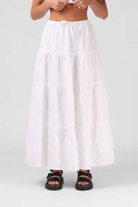 RPM Ruby Maxi Skirt White