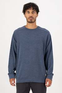 Clothing: MONS ROYALE Mens Covert Lite Crew Neue Patch Midnight