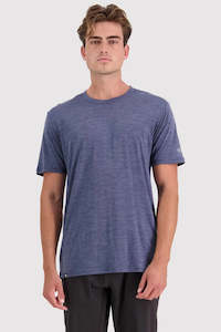 MONS ROYALE Mens Zephyr Merino Cool T Shirt Midnight