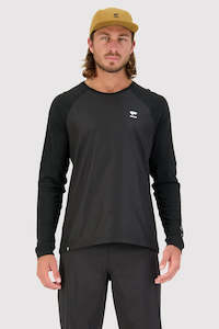 MONS ROYALE Mens Tarn Merino Shift Wind Jersey Black