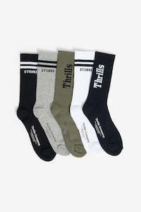 THRILLS Minimal Thrills 5 Pack Sock Multi