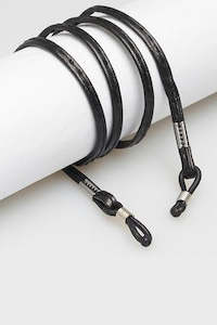 EYE ACCESSORIES Pu Leather Cord Black