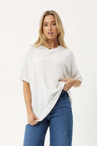 AFENDS Slay Hemp Oversized Tee White