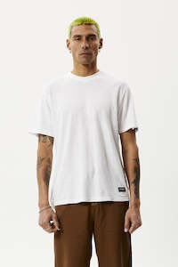 AFENDS Classic Hemp Retro T Shirt White