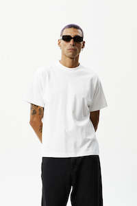 AFENDS Genesis Heavy Weight Boxy Tee White